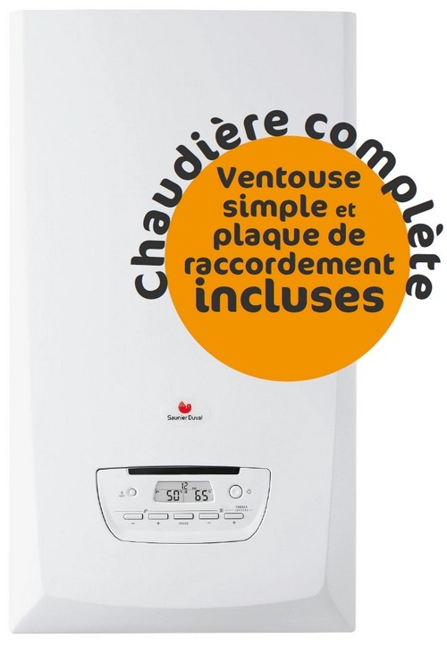 Chaudière Gaz Saunier Duval Thema Condens F25 - Complète